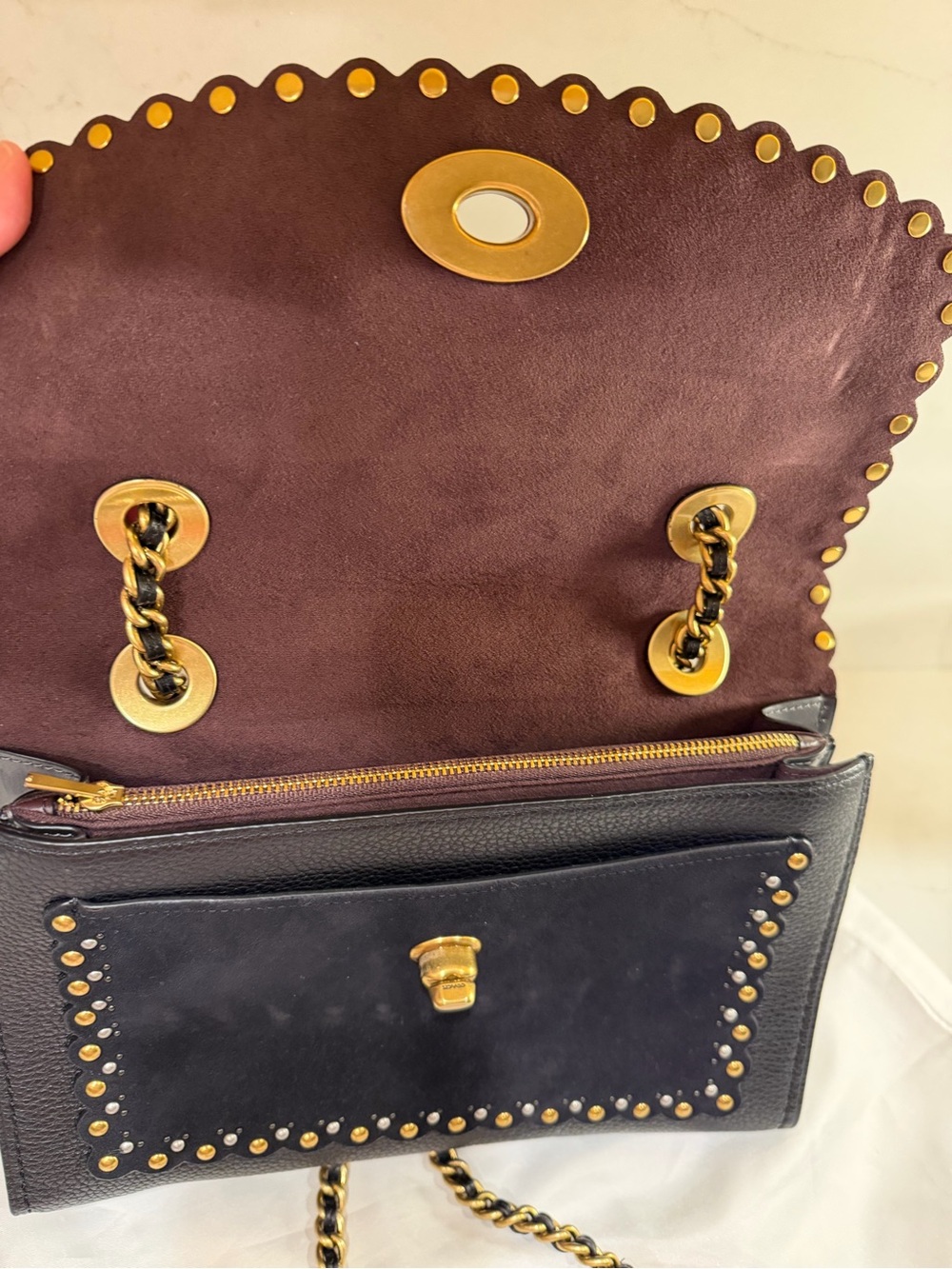 Coach Parker Black leather shoulder bag 76530, Brand New Condition! - Picture 5 of 16